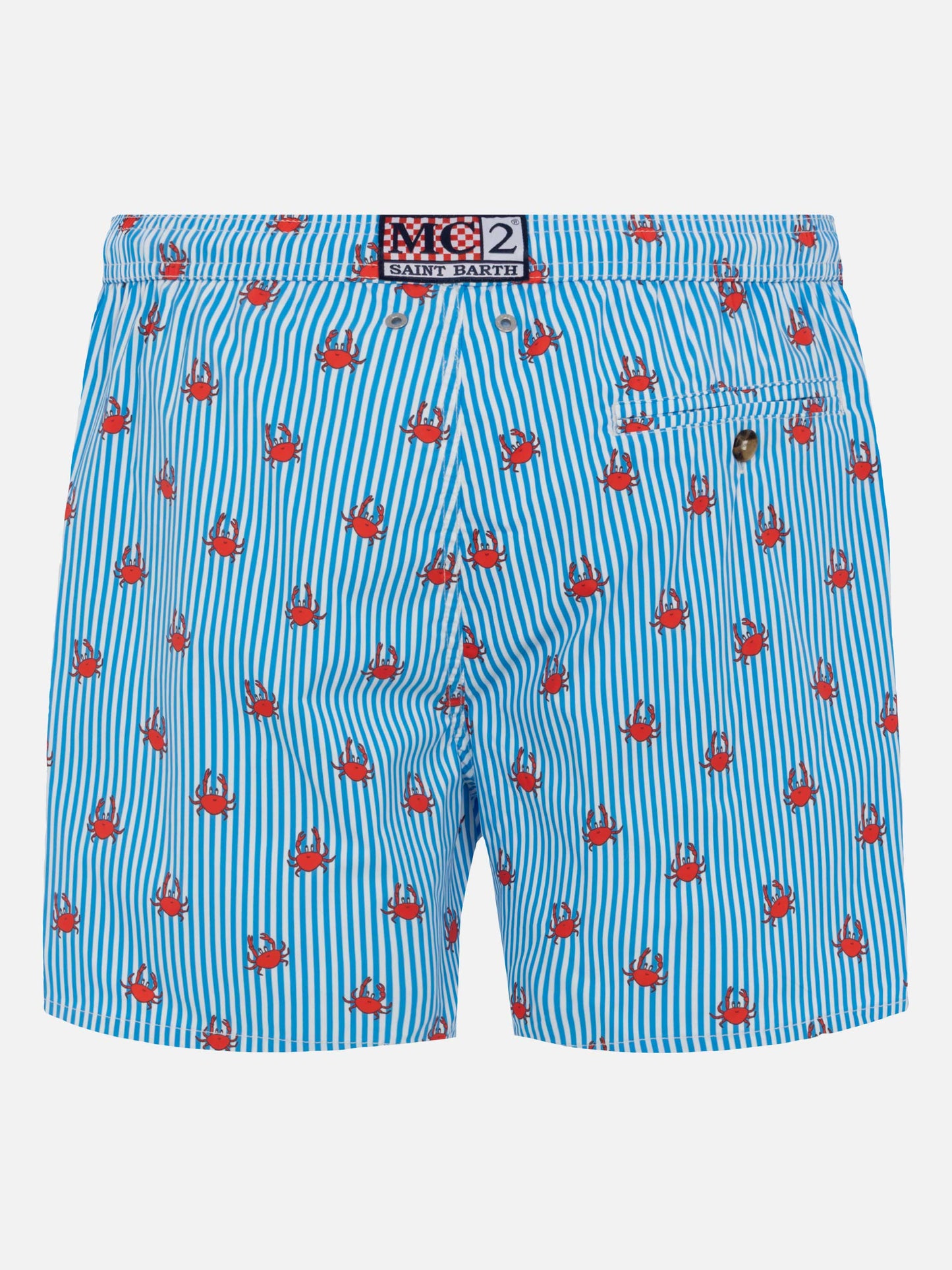 Comfort Light Badeshorts mit Krabben-Print