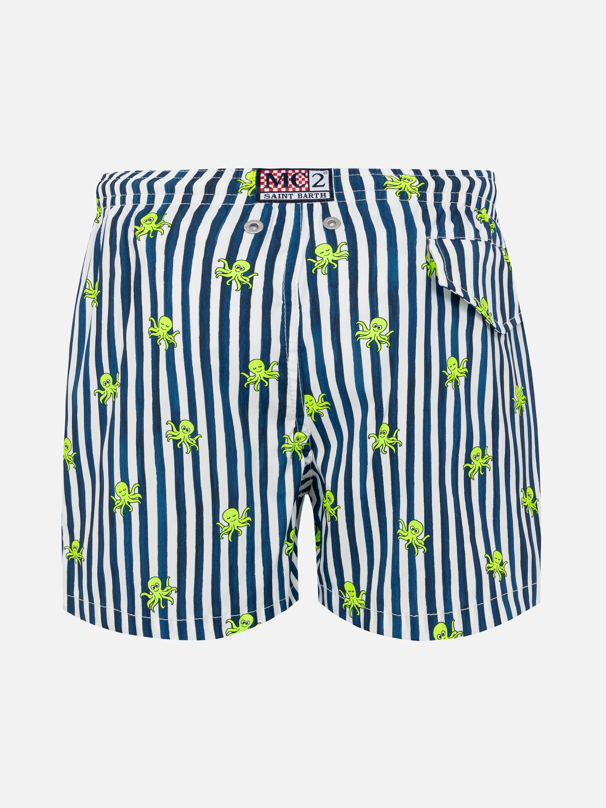 Comfort Light swim shorts with octopus print - MC2 Saint Barth