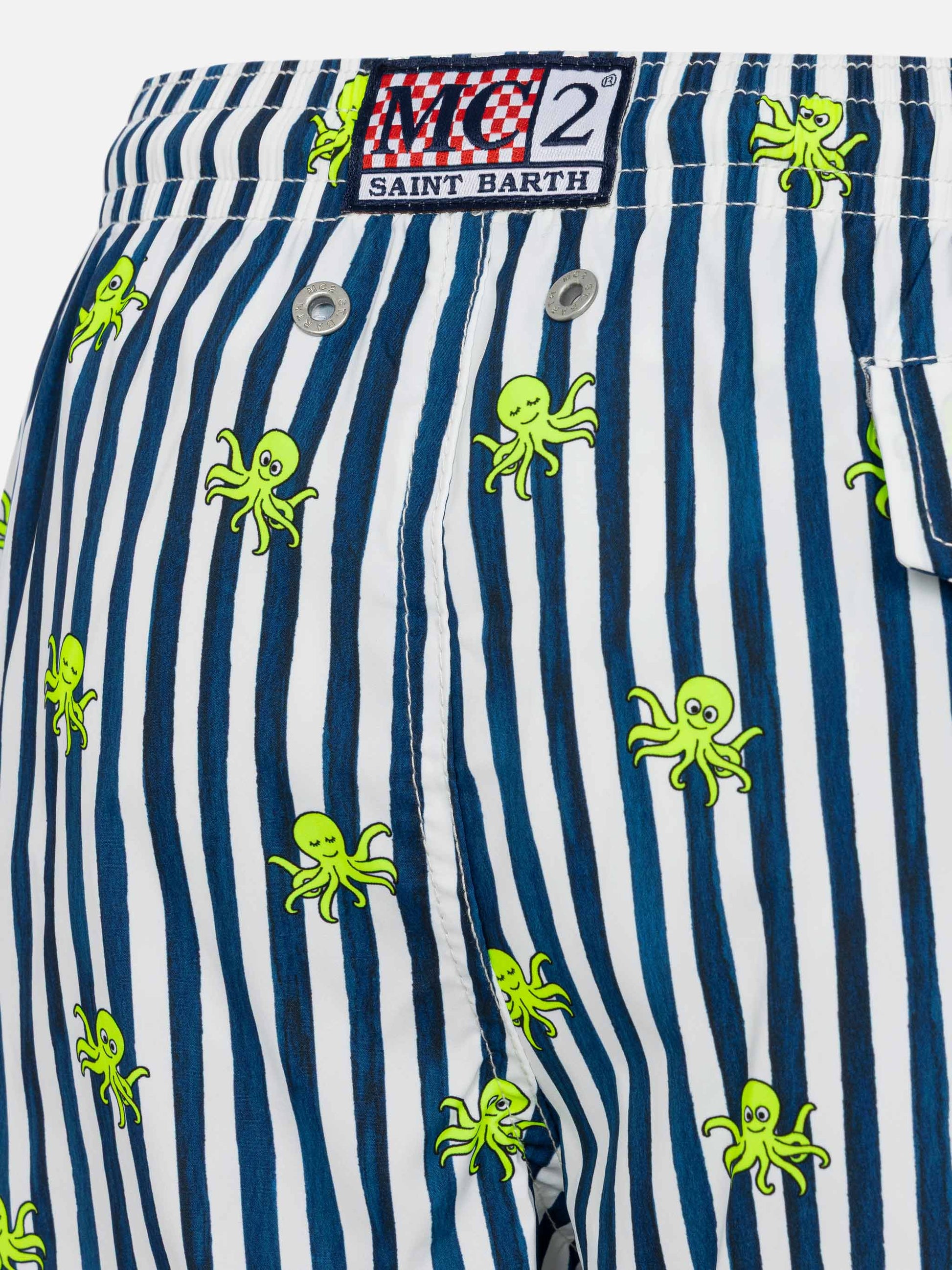 Comfort Light swim shorts with octopus print - MC2 Saint Barth
