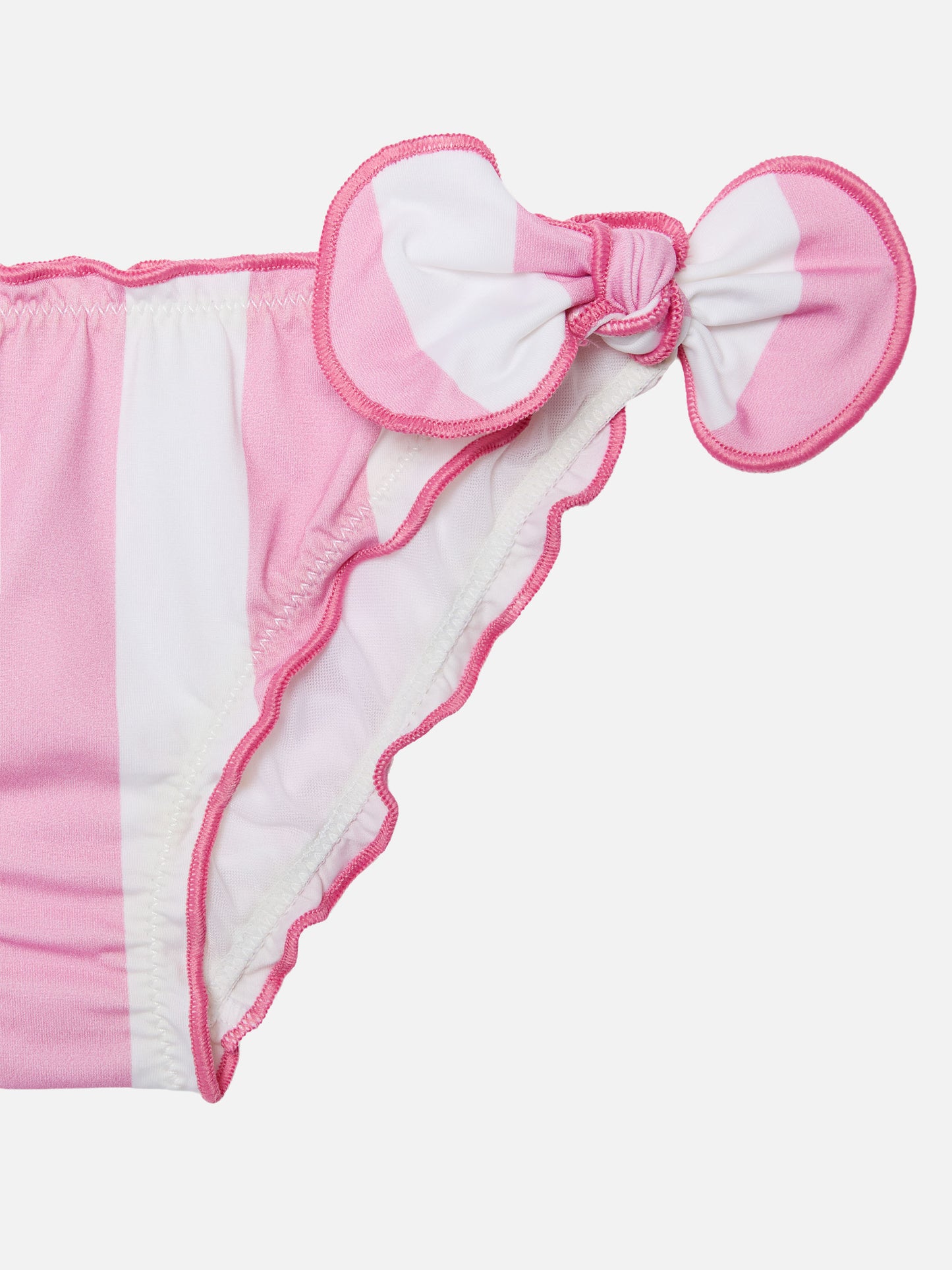 Slip da mare classico Cric con stampa a righe rosa