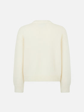 Maglia boxy Danya Jr con jacquard St. Moritz in lurex