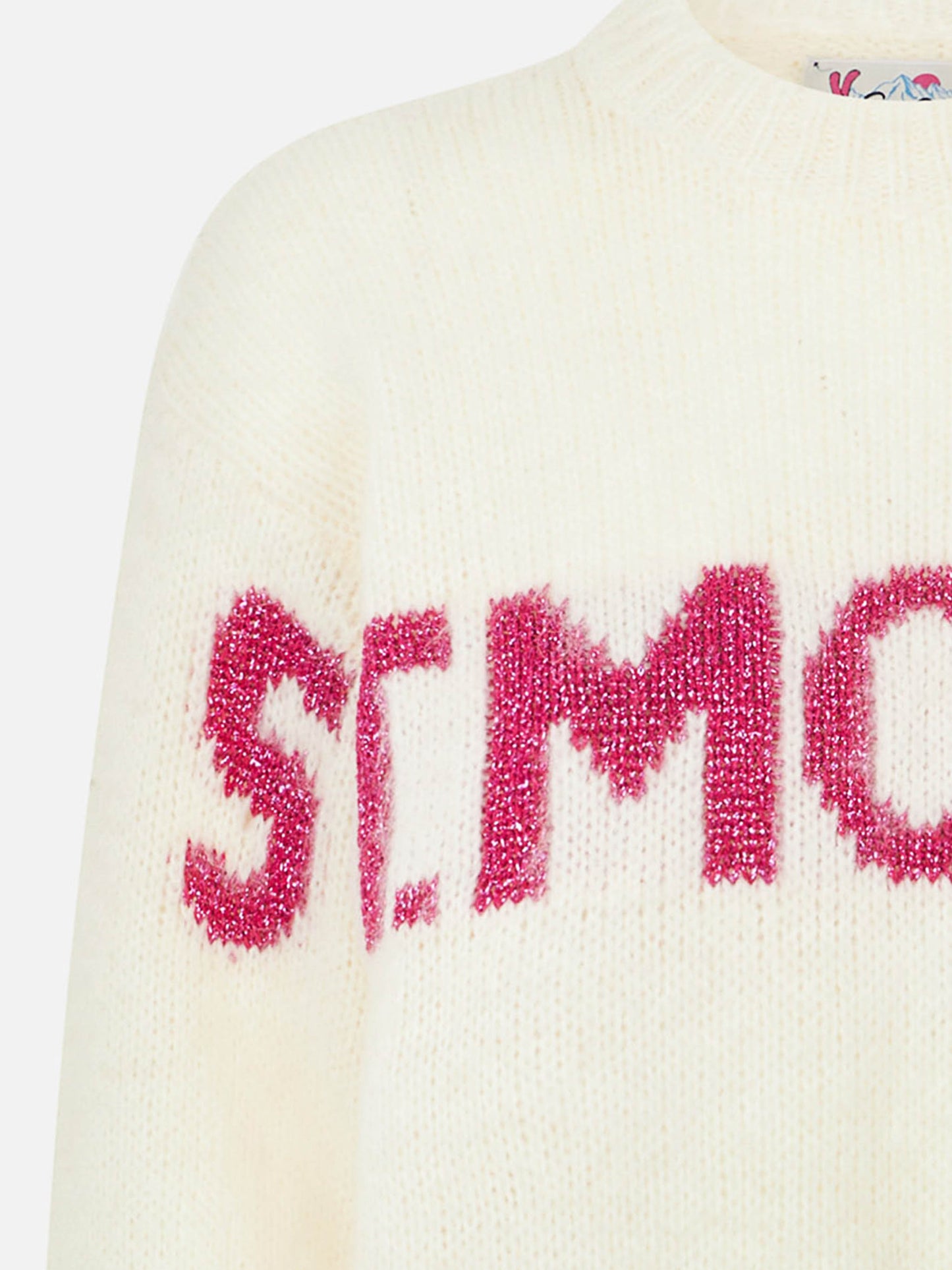 Maglia boxy Danya Jr con jacquard St. Moritz in lurex