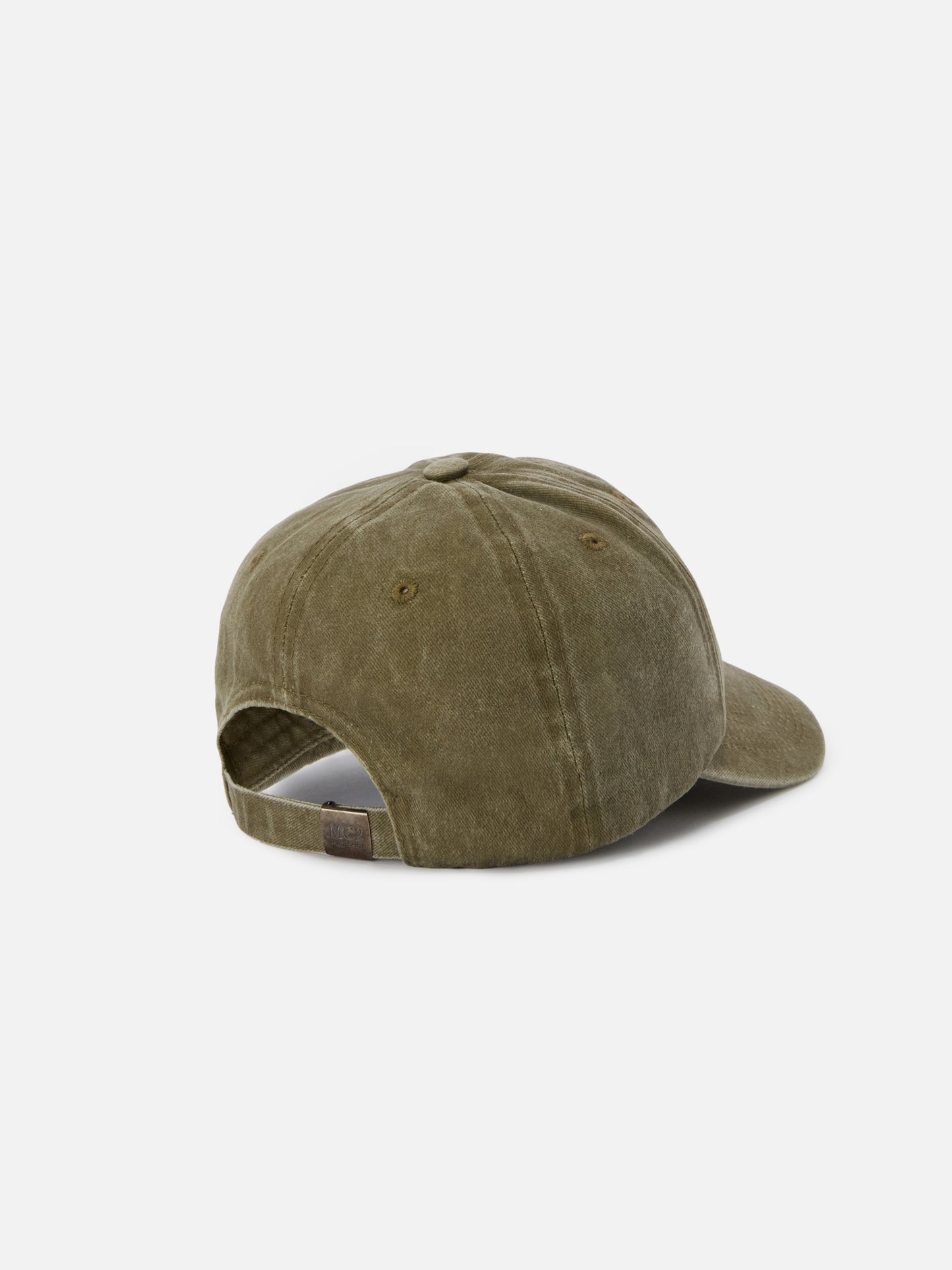 Davis dove grey cotton baseball cap with embroidered logo