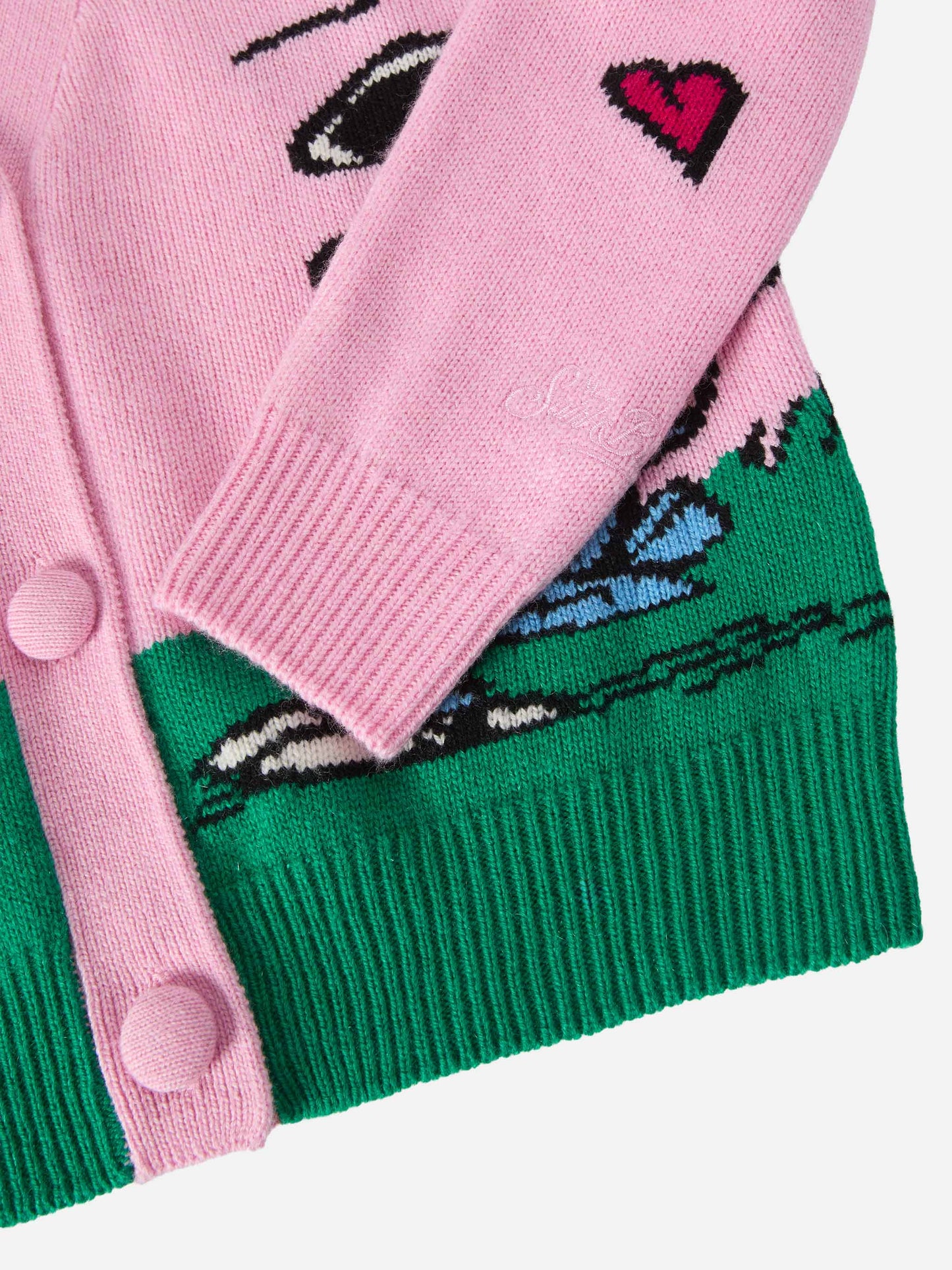 Cardigan Didy in misto cashmere con jacquard Snoopy | PEANUTS SPECIAL EDITION