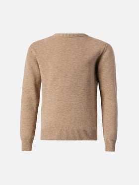 Sweater Douglas in cashmere blend with Panda Trudi patch | TRUDI SPECIAL EDITION
