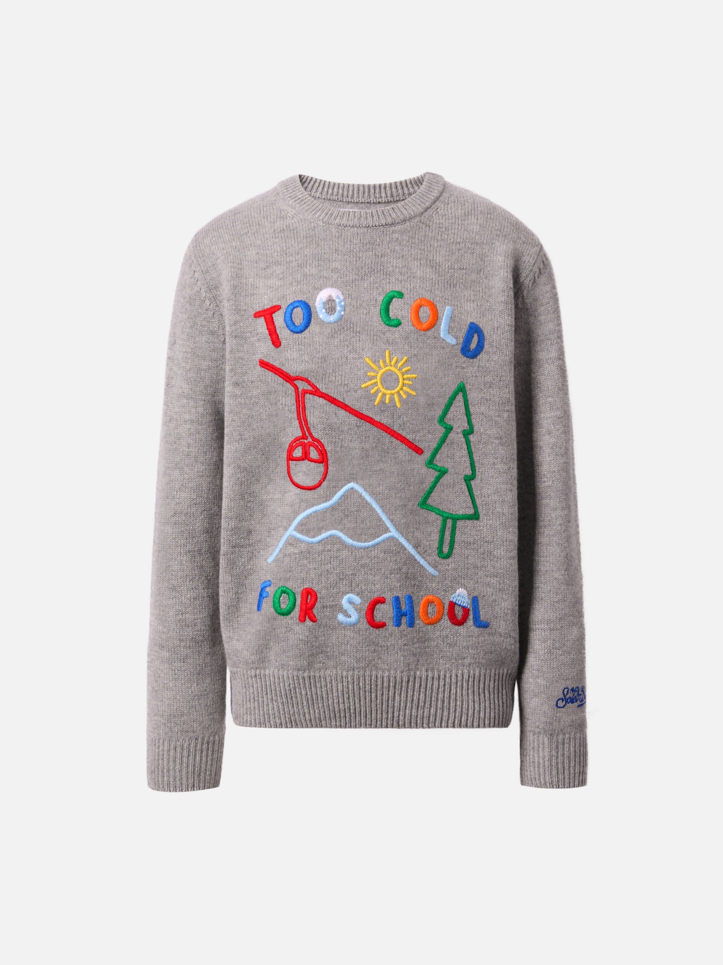 Maglione Douglas in misto cashmere con ricamo Too Cold for School
