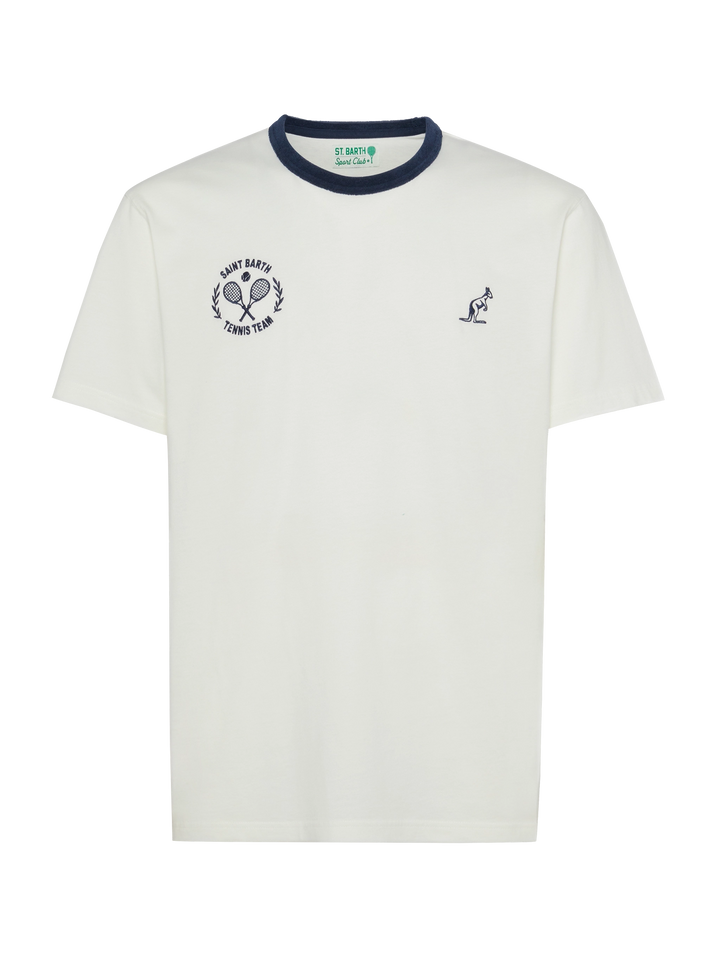 White cotton t-shirt Dover with Australian embroidery | AUSTRALIAN BRAND SPECIAL EDITION