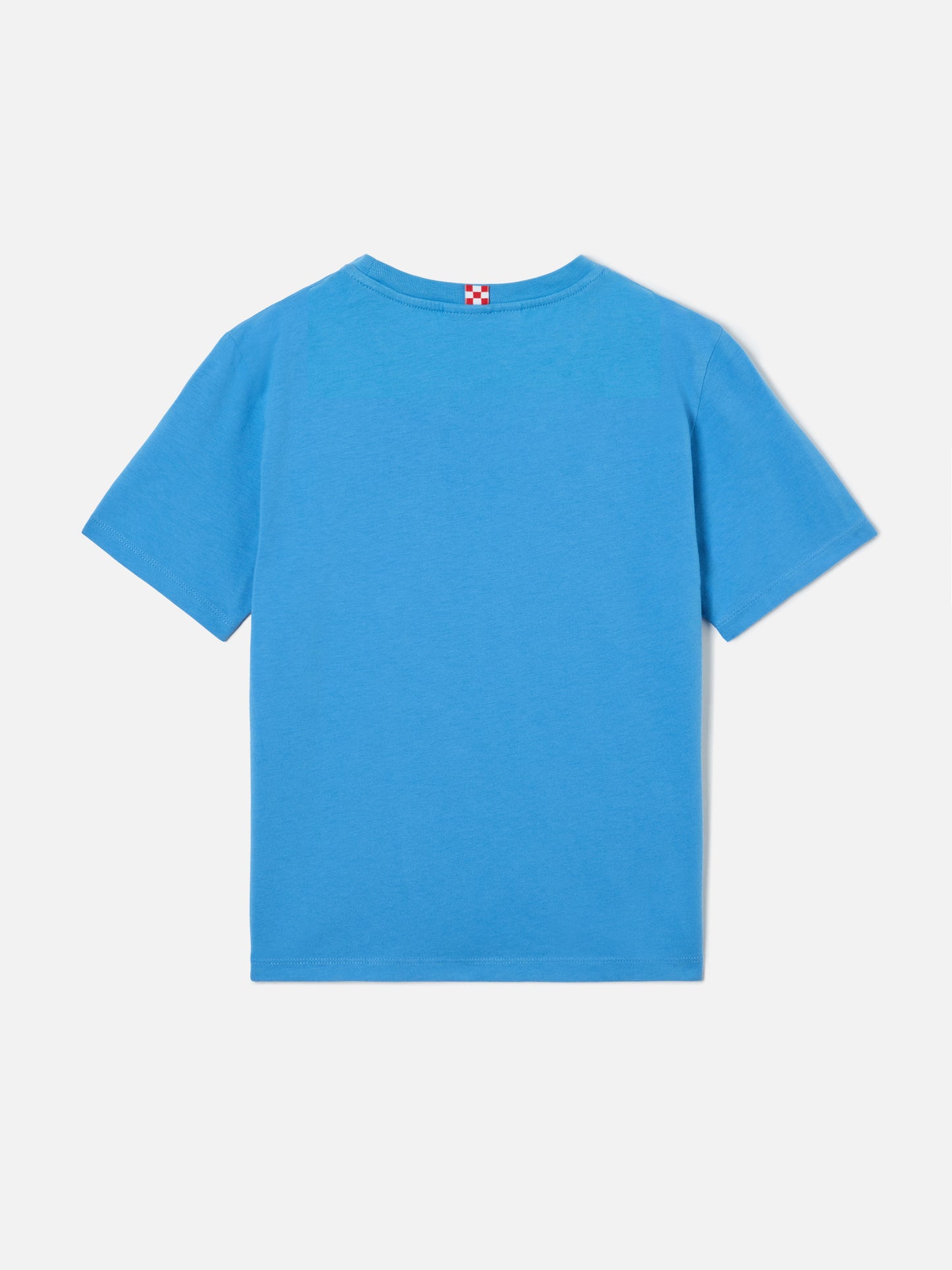 Puderblaue Dover Jr T-Shirt aus reiner Baumwolle mit gesticktem Logo