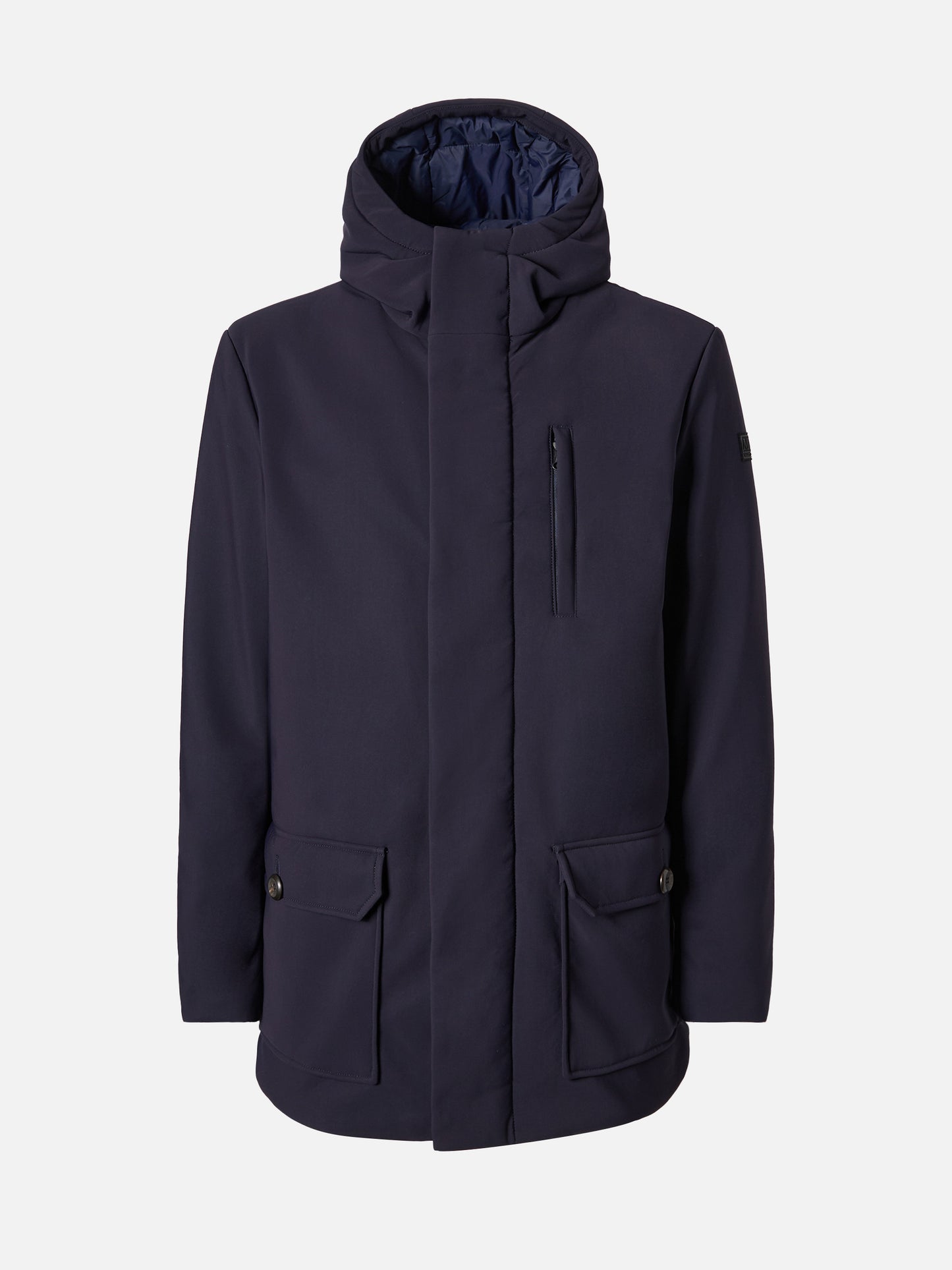 Duke blue navy hooded coat