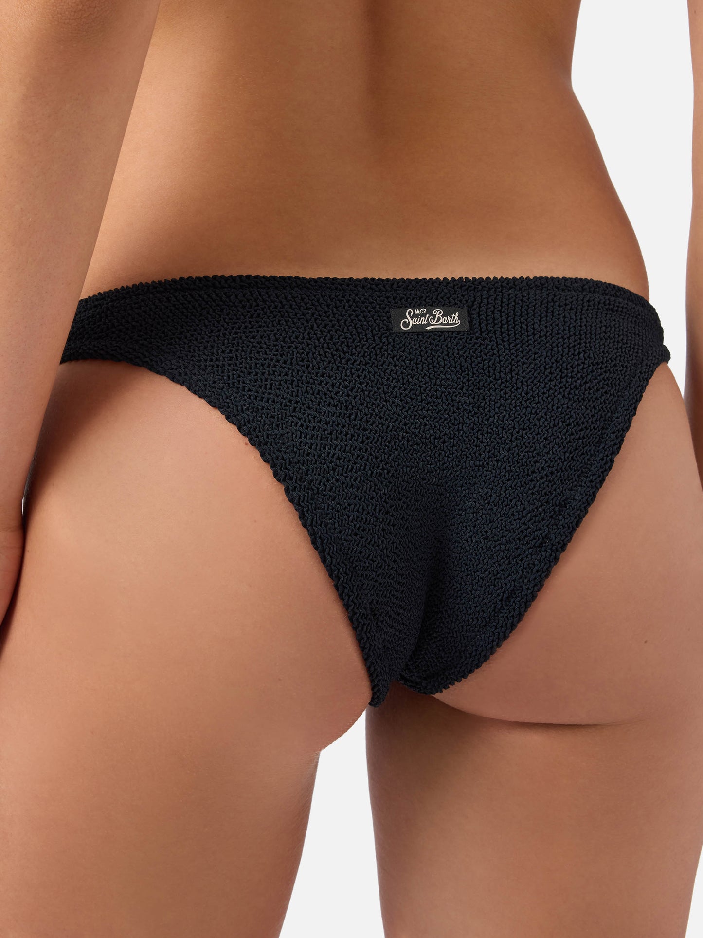 Amira Elise black crinkle bikini