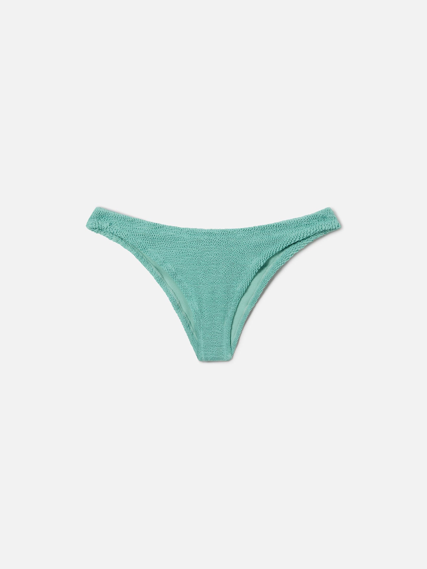 Slip mare classico Elise in crinkle verde salvia