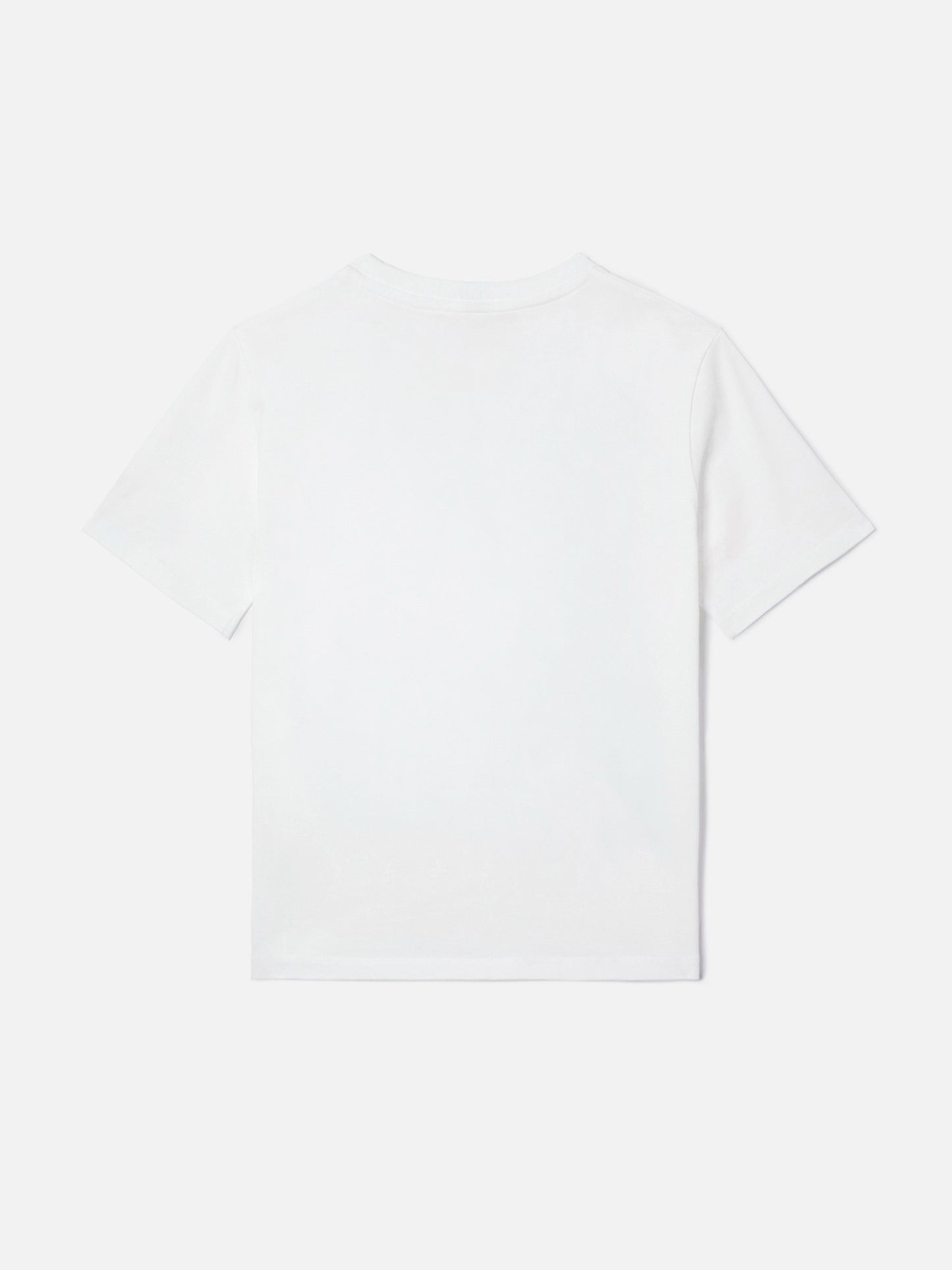 Elly T-shirt in white cotton with Bikini Obsession embroidery and rhinestones