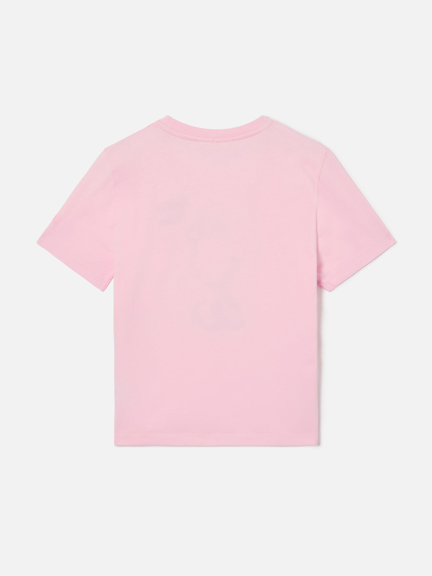 Camiseta Elly en algodón rosa con adorno de pedrería del logo Saint Barth