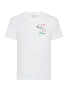 Emilie cotton t-shirt with Texani & Tequila embroidery - MC2 Saint Barth