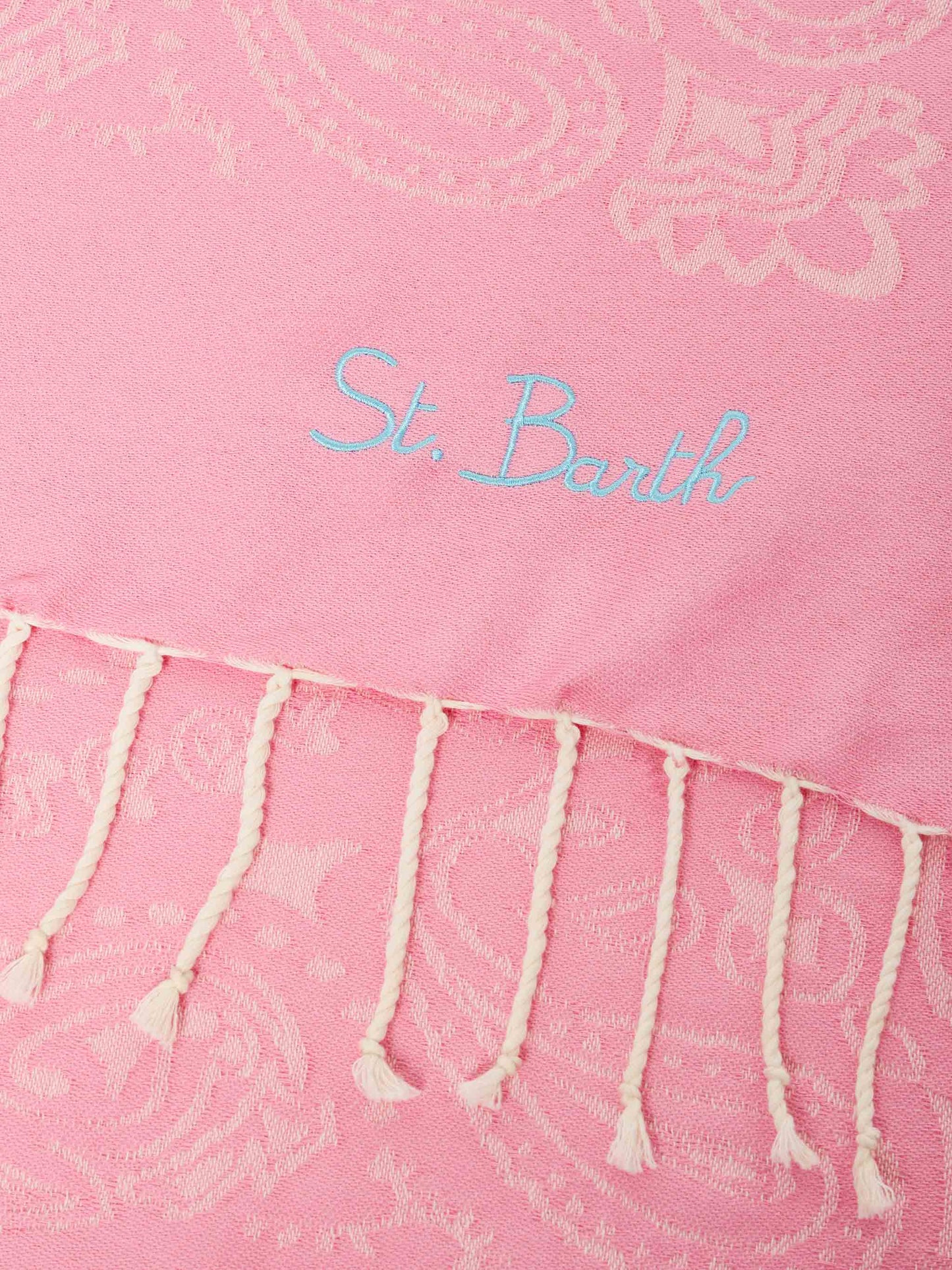 Foutas cotton beach towel with bandanna jacquard