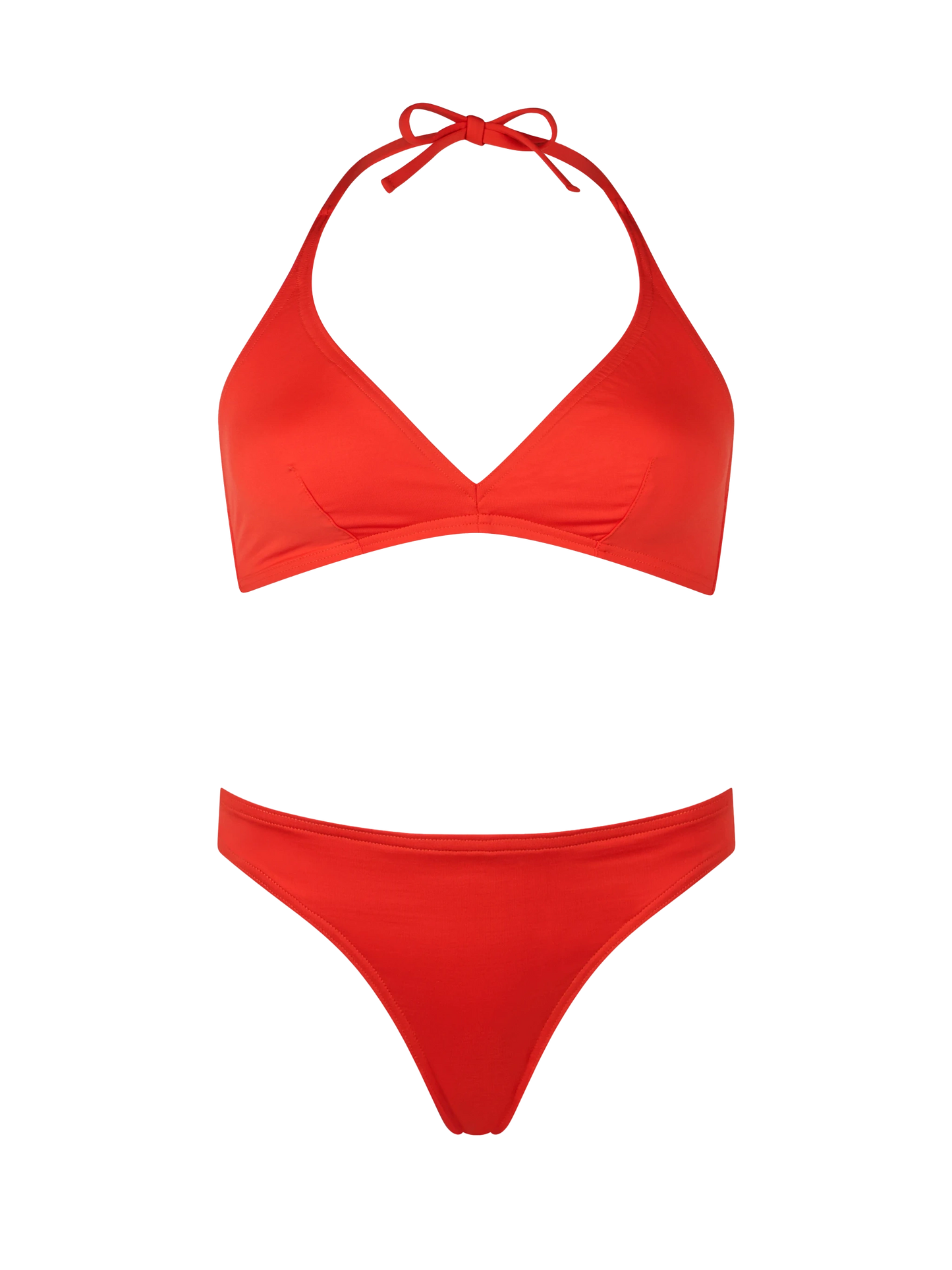 Orangefarbener Triangel-Bralette-Bikini für Damen von Gaia Maia