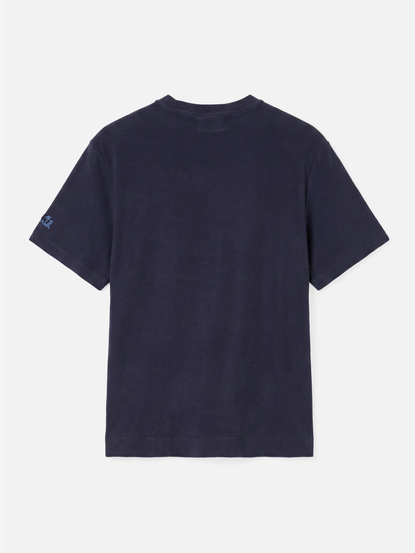 Gary navy terry t-shirt with pocket