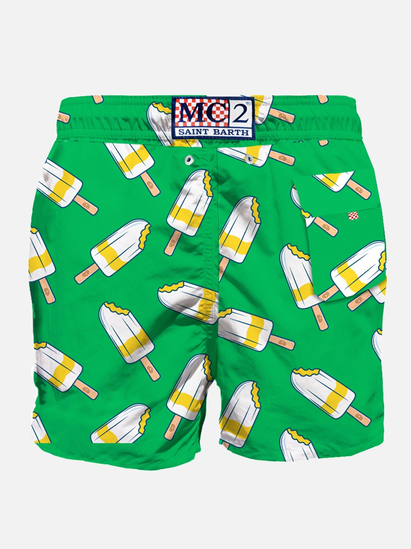 Man classic swim shorts with Lemonissimo print | Algida® Special Edition - MC2 Saint Barth