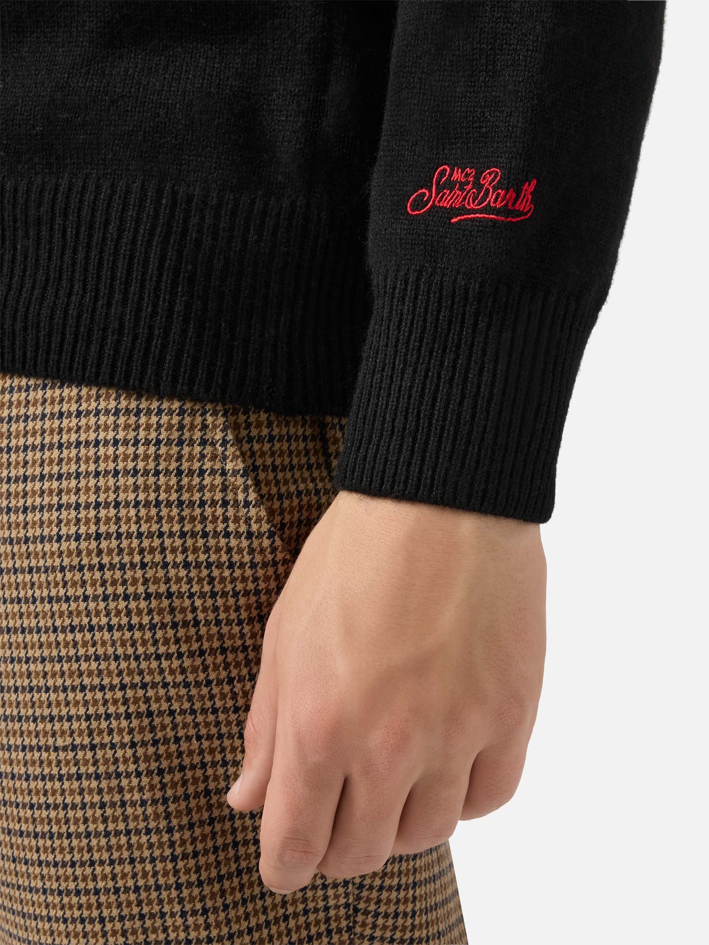 Maglione in misto cashmere Heron con ricamo Apres Ski Lover