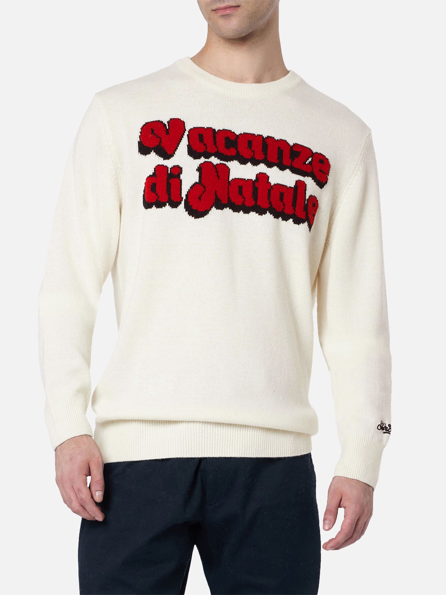 Herrenpullover Heron mit Vacanze di Natale-Jacquard | VACANZE DI NATALE SONDERAUSGABE