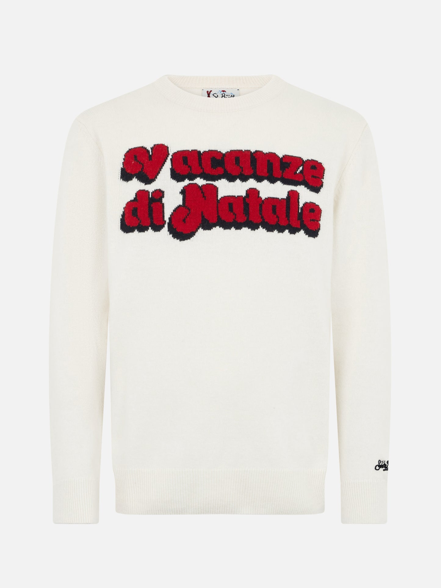 Man sweater Heron with Vacanze di Natale jacquard | VACANZE DI NATALE SPECIAL EDITION - MC2 Saint Barth