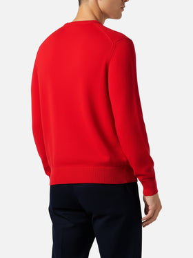 Crewneck sweater Heron with Vacanze di Natale jacquard | VACANZE DI NATALE SPECIAL EDITION