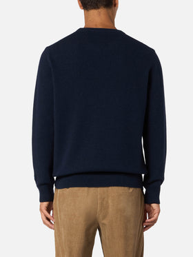 Man sweater Heron with Vacanze di Natale jacquard | VACANZE DI NATALE SPECIAL EDITION - MC2 Saint Barth