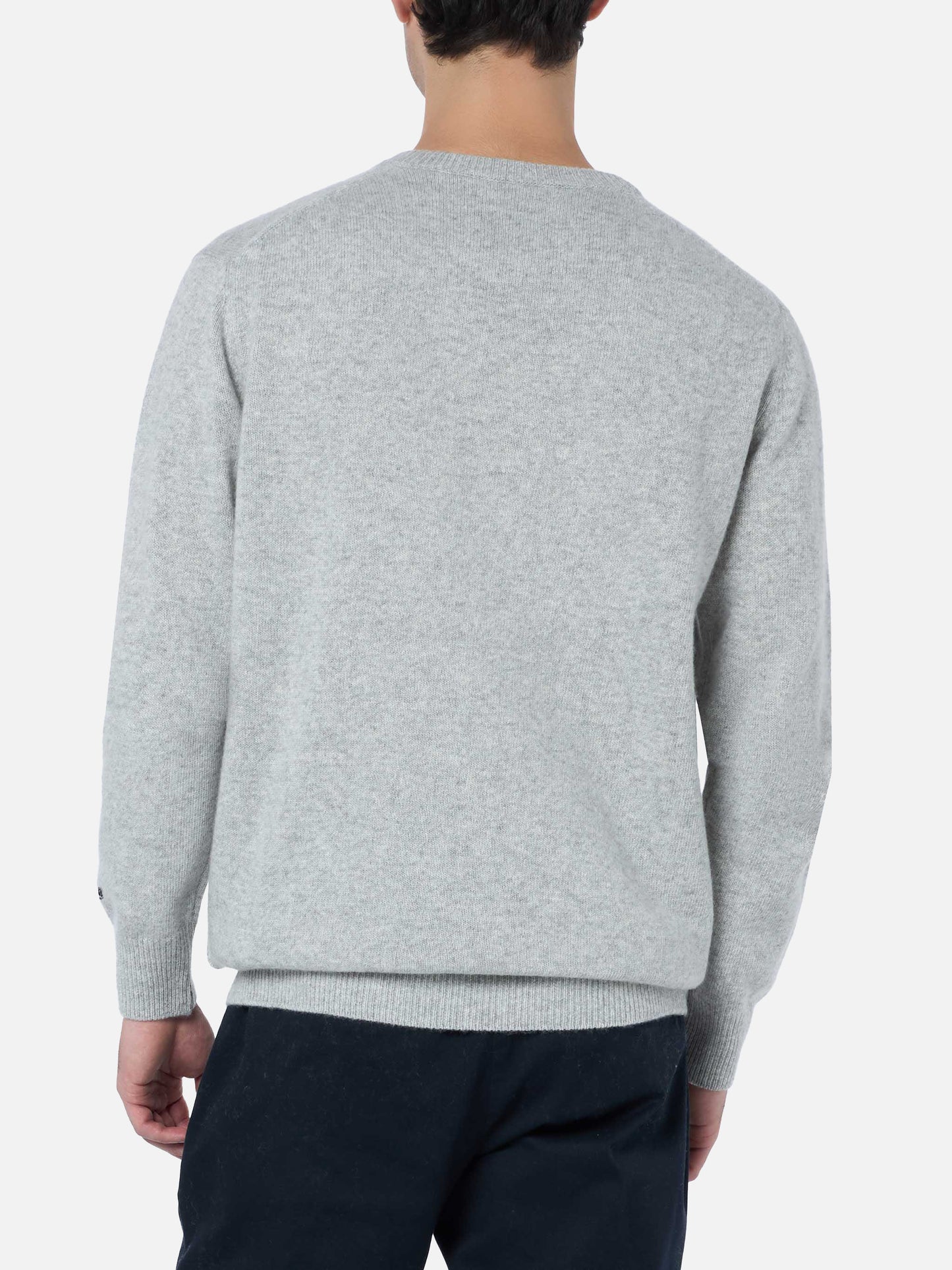 Man gray sweater Heron with Cortina apres ski embroidery - MC2 Saint Barth
