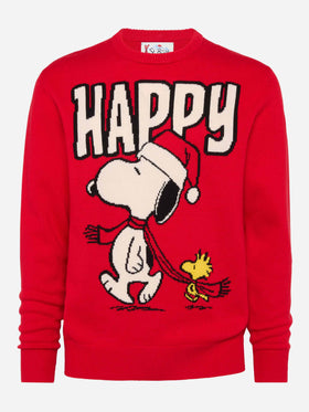 Sweater Heron with Snoopy jacquard | SNOOPY PEANUTS® SPECIAL EDITION - MC2 Saint Barth
