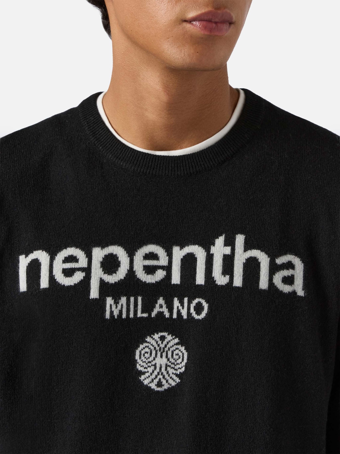 Maglione Heron light con jacquard Nephenta | NEPHENTA SPECIAL EDITION