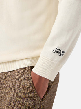 Maglione a girocollo Heron Light con ricamo Coke is too expensive