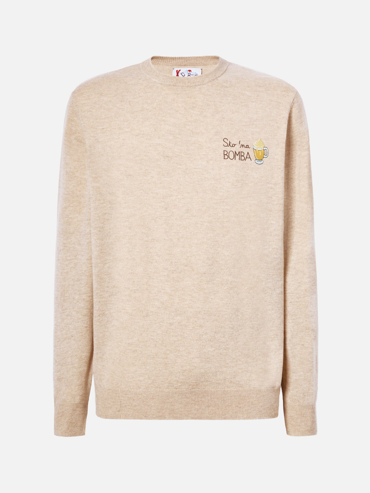 Maglione a girocollo Heron Light con ricamo Sto na bomba