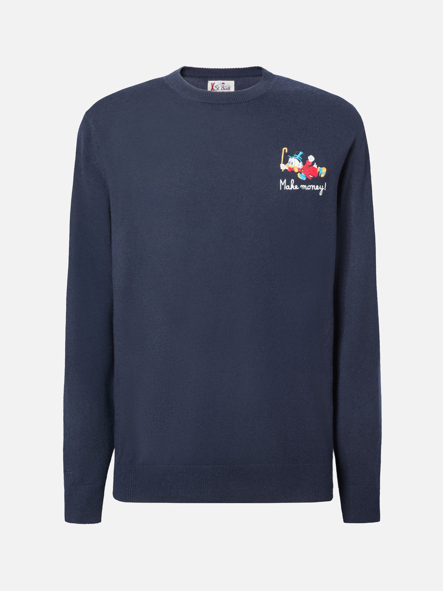 Crewneck sweater Heron Light with Uncle Scrooge embroidery | DISNEY SPECIAL EDITION