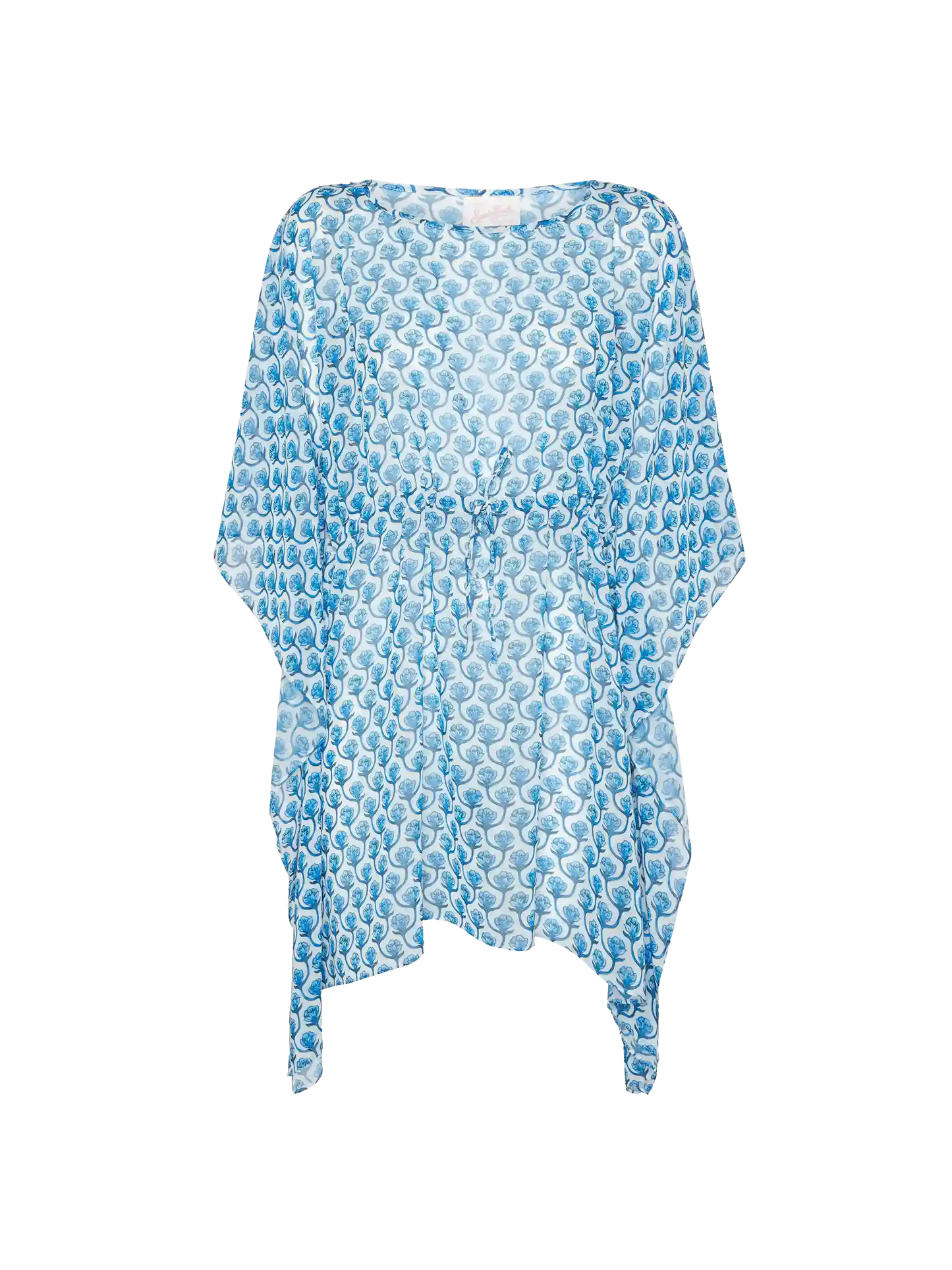 Iria cotton silk kaftan with floral print - MC2 Saint Barth