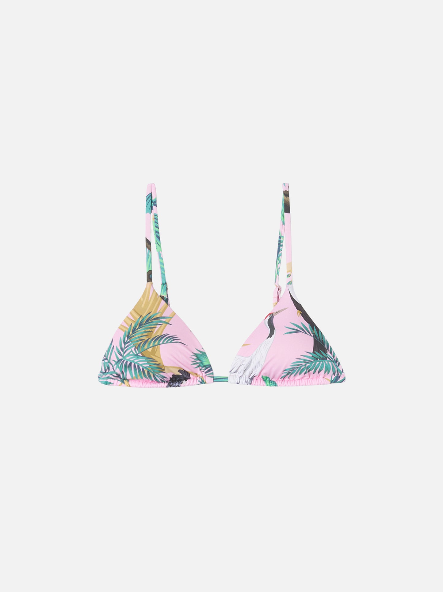 Triangle top Janet with tropical print