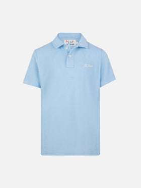 Jeremy Jr light blue terry polo shirt - MC2 Saint Barth
