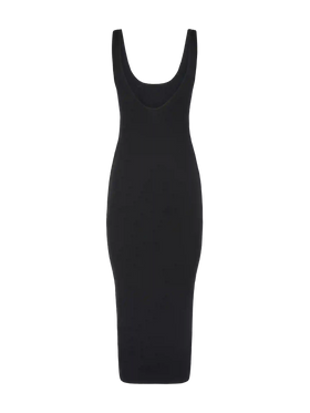Jennifer ribbed black cotton jersey tank dress - MC2 Saint Barth