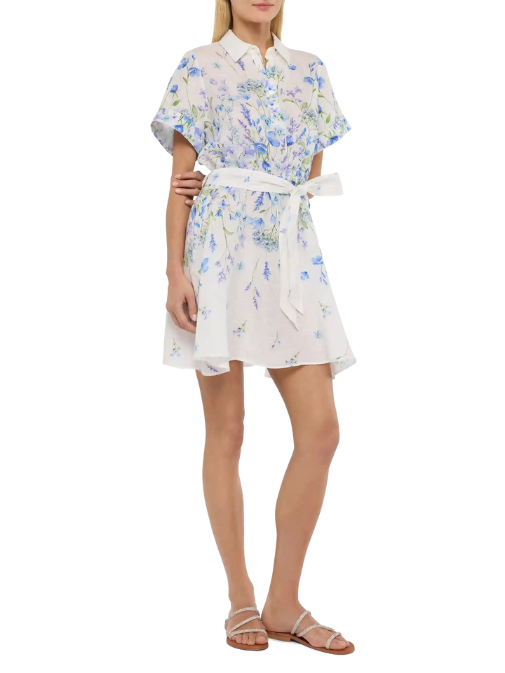 Joseline Leinenkleid mit Blumendruck