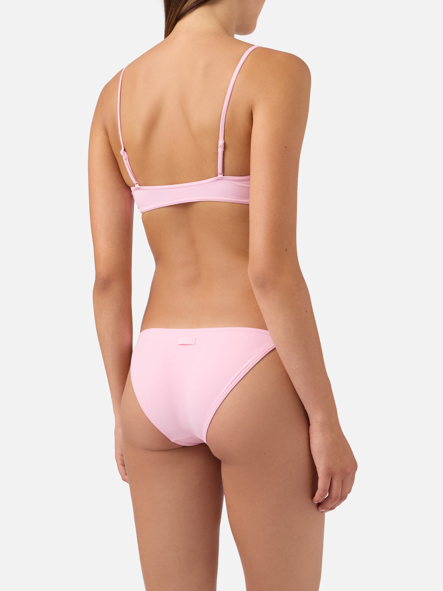 Bikini bralette Judy Virgo rose clair avec liens à nouer