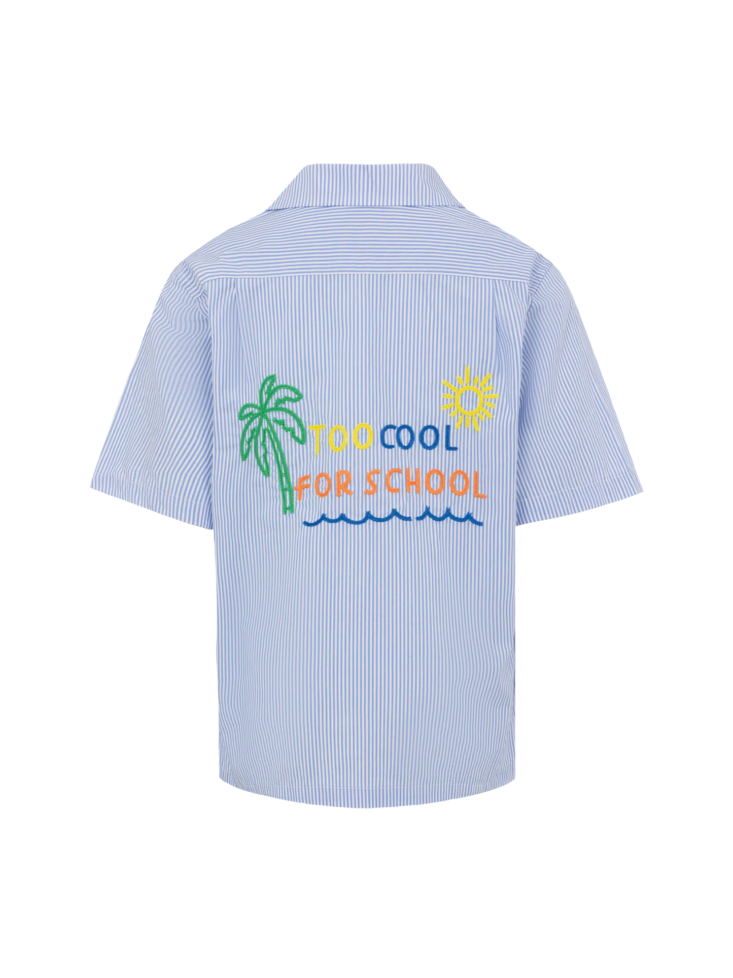 Kalea cotton shirt with Too Cool for School embroidery - MC2 Saint Barth