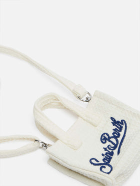 Beige cotton honeycomb Key Holder - MC2 Saint Barth