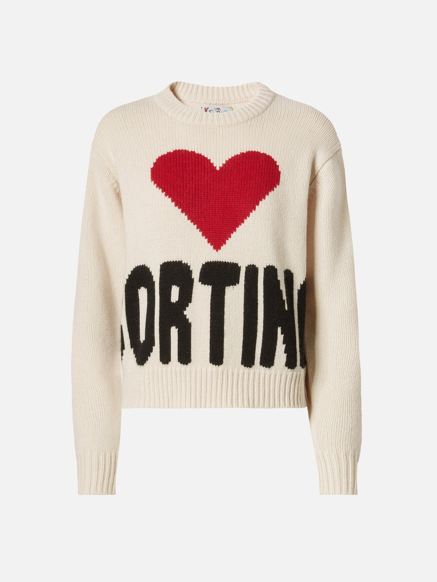 Kyla Wollpullover in Weiß mit Cortina-Jacquard