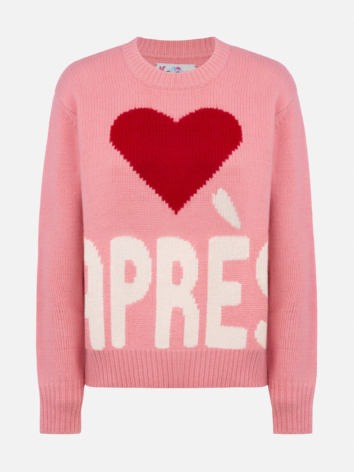 Maglione rosa fair isle da donna Kyla con jacquard Apres Ski