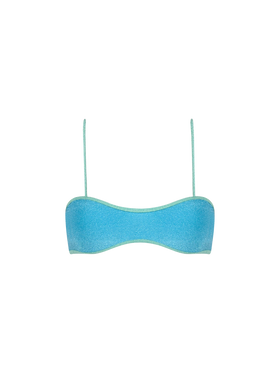 Woman lurex scooped bralette top swimsuit Laryn - MC2 Saint Barth