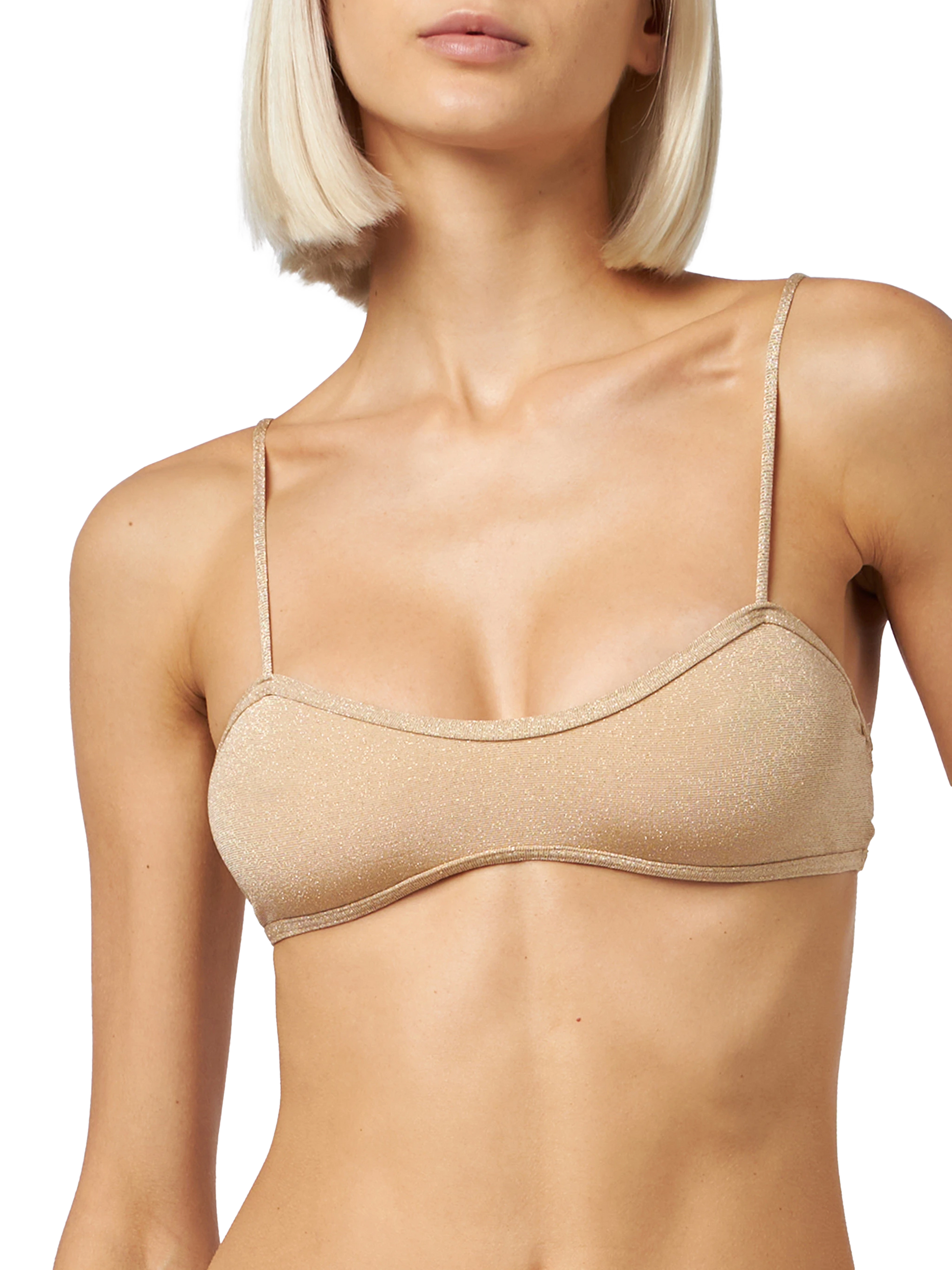 Woman lurex scooped bikini swimsuit Laryn Noelle - MC2 Saint Barth