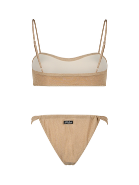 Woman lurex scooped bikini swimsuit Laryn Noelle - MC2 Saint Barth