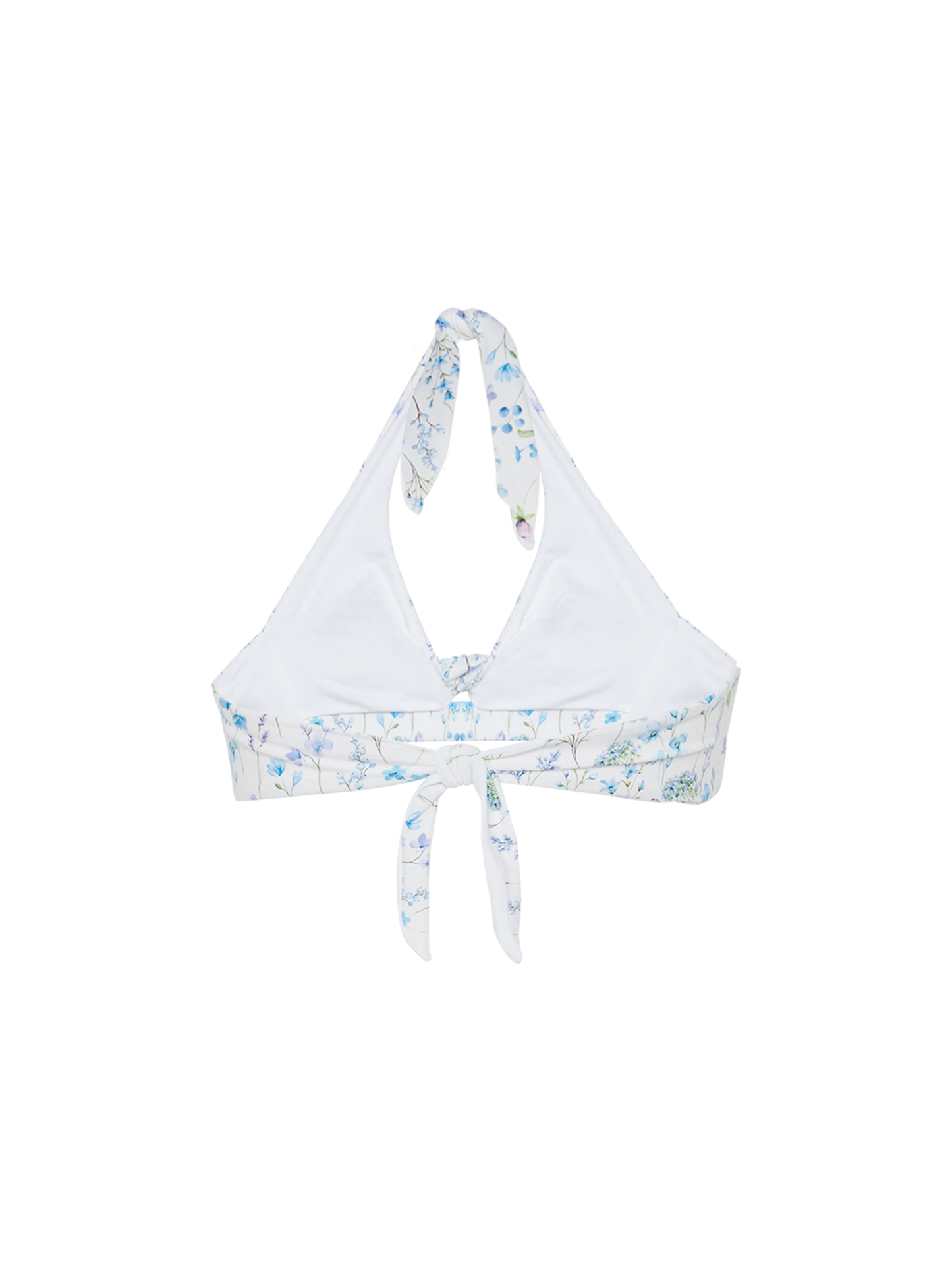 Leda triangle bralette top with flower print - MC2 Saint Barth