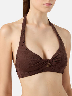 Leda Sangallo Spitzen-Triangel-Bralette-Oberteil