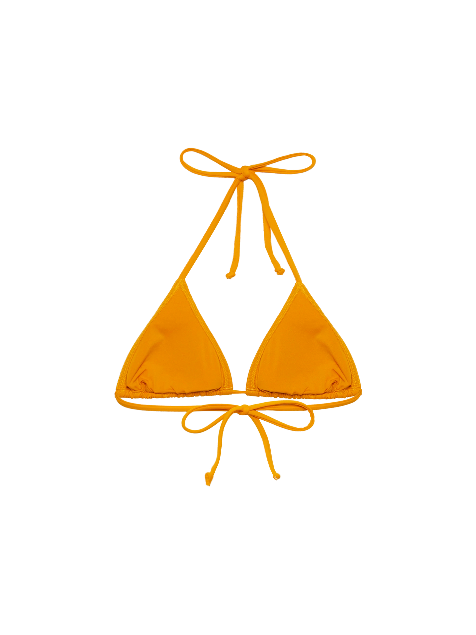 Leah ochre yellow triangle top swimsuit - MC2 Saint Barth