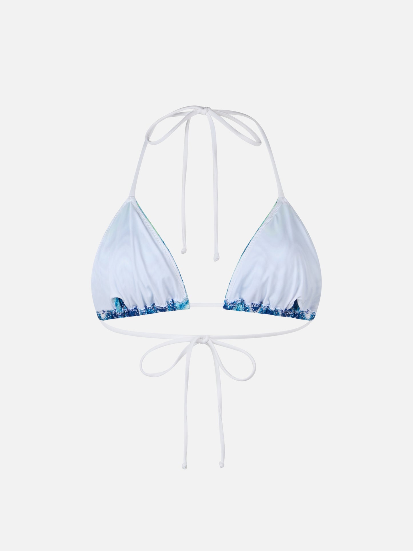 Damen-Bikinioberteil Leah in Raschelstrick mit Triangelform